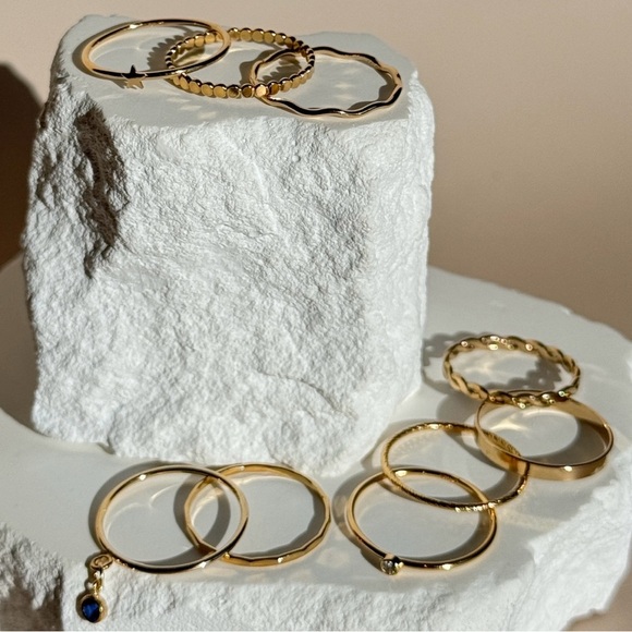 Gold filled stacking rings - Picture 1 of 1